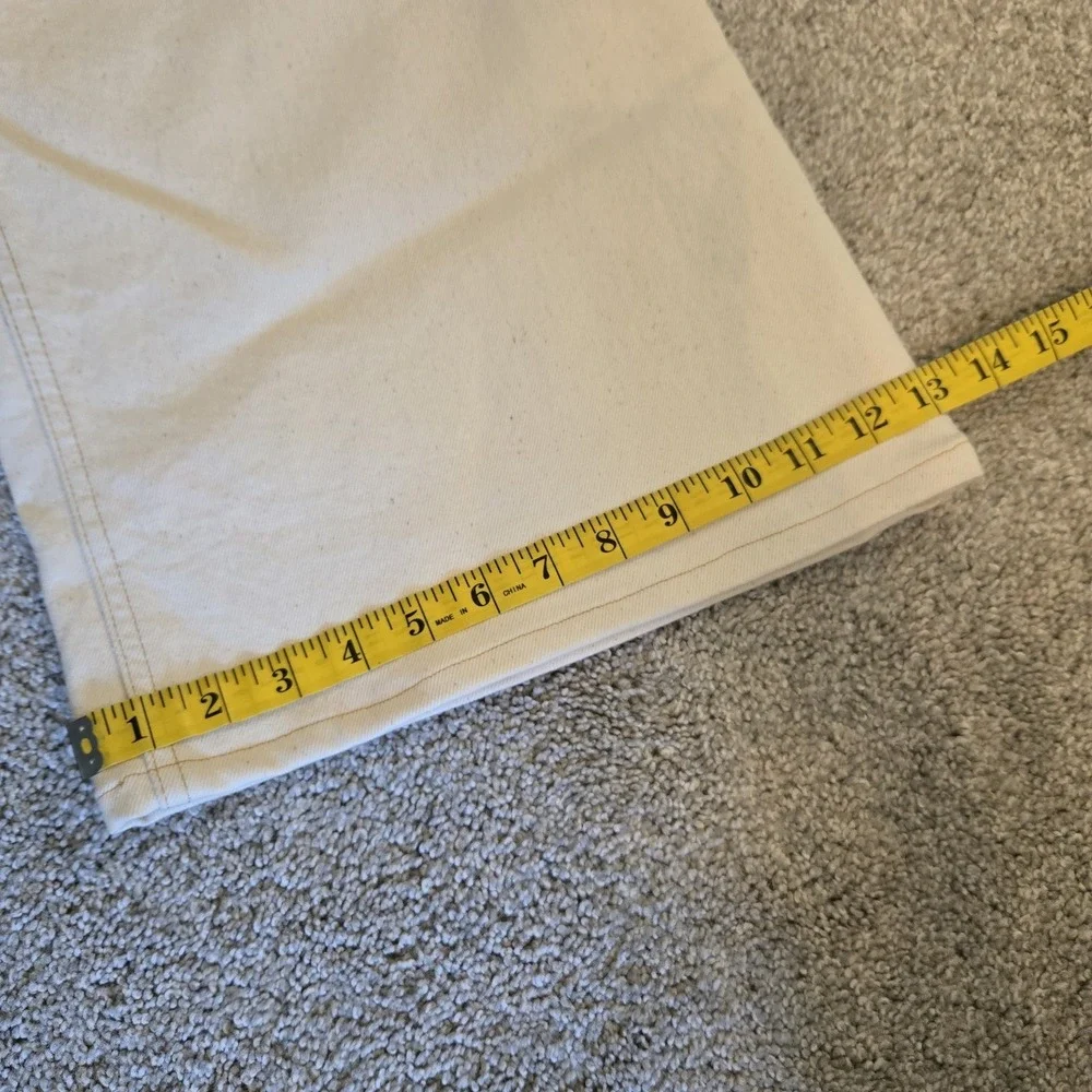 NWT Boden 10 Ultra High Rise Wide Leg Skater Cream Punk Oversized Neutral 29X32 - Picture 14 of 14